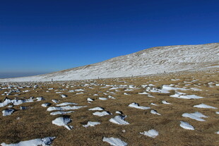 雪覆荒原的开阔景致