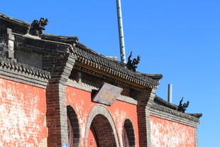 古老红墙古建筑