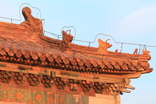 中式古建筑飞檐一角