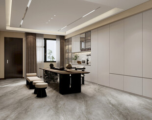 现代简约风格书房空间