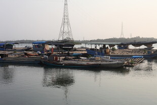 湛江港口船只停靠景象