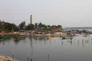 湛江宁静水乡渔村风光景致