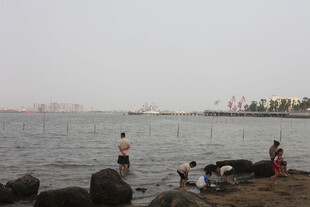 湛江海边休闲场景