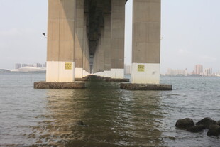 湛江桥梁底部近景