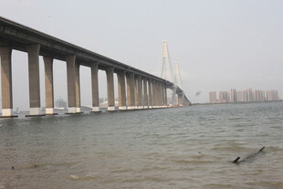 湛江跨海大桥横跨辽阔海面