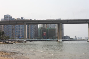 湛江城市跨江大桥风景
