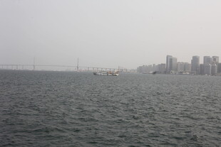 湛江海滨城市海景远眺