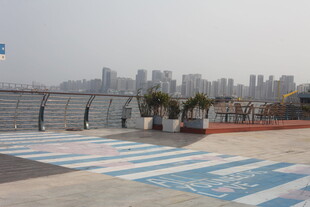 湛江城市天台景观俯瞰