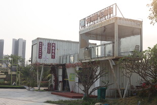 湛江现代风格双层建筑外观