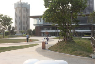 湛江城市公园中的休闲步道