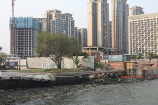 湛江河畔城市风光