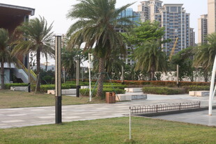 湛江城市中开阔的休闲绿地