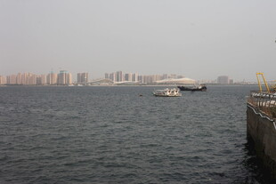 湛江海滨城市海景远眺