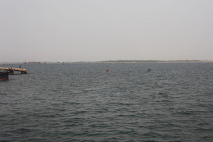 湛江海上远景 水面与远处景象