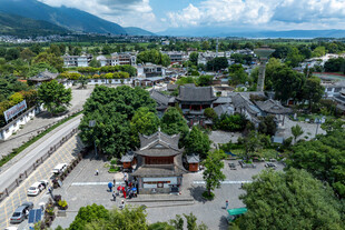 亚洲中国云南大理喜洲古镇风光