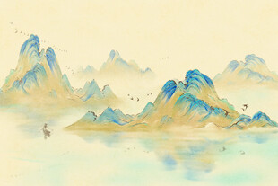 国画山水背景