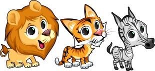 可爱动物卡通形象集合