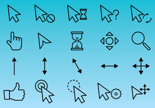 多样鼠标指针图标集合
