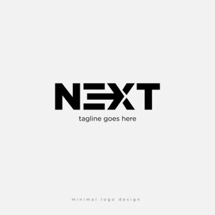 简约风格NEXT品牌标识设计