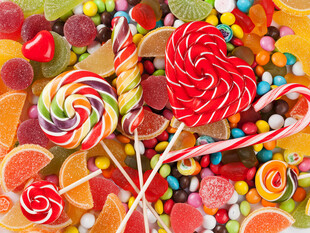 多彩缤纷糖果