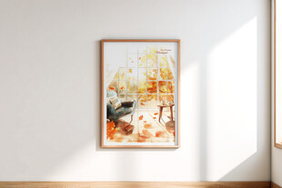 室内装饰画设计展示样机
