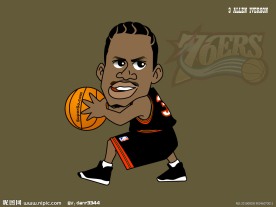 街头篮球海报之76人队艾弗森