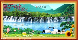 自然风景山水画