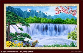 自然风景山水画