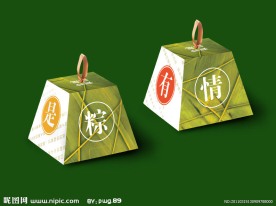 粽子包装设计（展开图）
