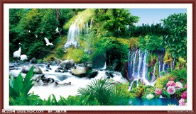 自然风景 山水画