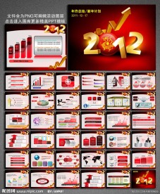 新年计划 业绩报告 年终总结PPT模板