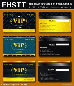 VIP 贵宾卡 会员卡 金卡 VIP卡图片