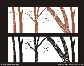 树木无框画