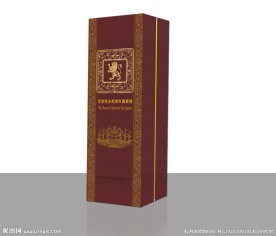 干红葡萄酒包装盒（平面图）