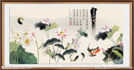 荷花 水墨画