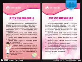 妇科医疗展板