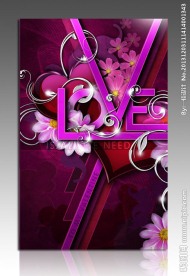 love 情人节海报