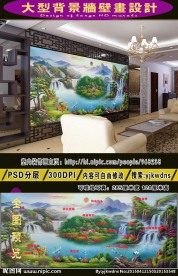 巨幅聚宝盆 背景墙