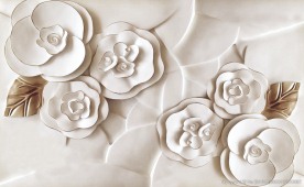 花浮雕 石雕 背景墙 源分层