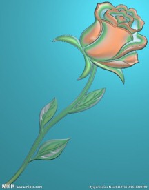 玫瑰花精雕图