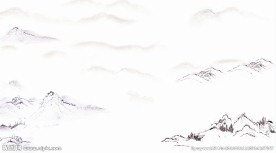 水墨山水画 国画 源分层
