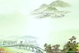 山水风景画 壁画