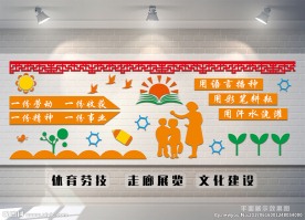 劳技室劳动室体育文化墙