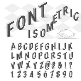 立体英文字体数字矛盾空间
