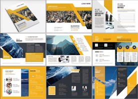 黄色企业宣传册