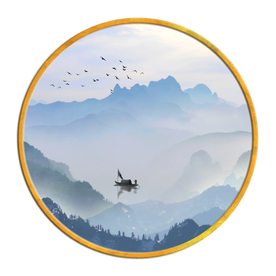 中国风   抽象山水画 大厅装