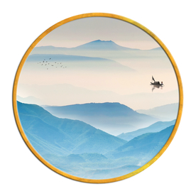 中国风   抽象山水画 大厅装