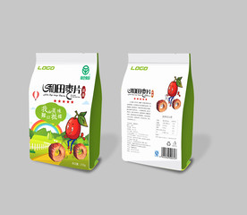 新疆特色卡通枣片包装平面图