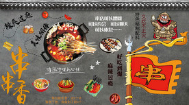 串串香背景墙