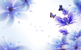 梦幻花卉背景图